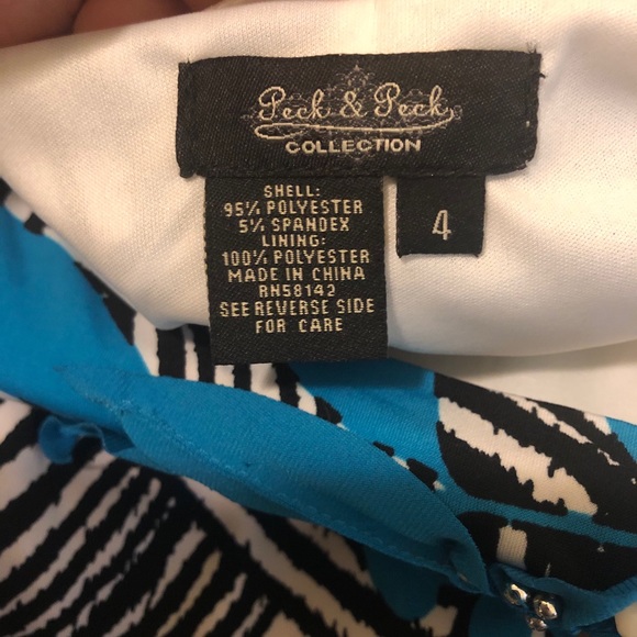 Peck & Peck New Beaded Sleeveless Dress Size 4 - Picture 6 of 7